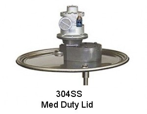 Pneumatic Gear Drive Drum Mixers